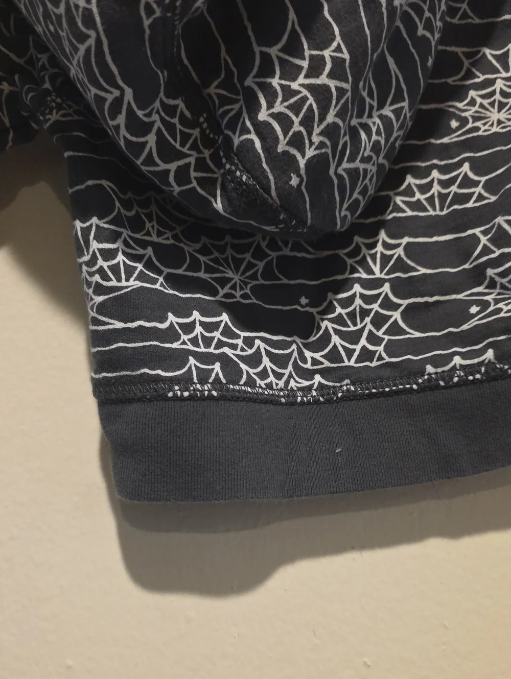 GAP Black Spiderweb Hooded Zip-Up Sweatshirt 3-6 Months Halloween